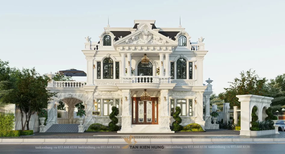THIẾT KẾ KIẾN TRÚC TÂN CỔ ĐIỂN