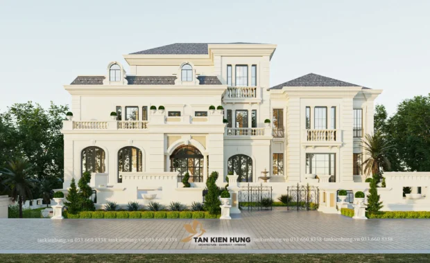 THIẾT KẾ KIẾN TRÚC TÂN CỔ ĐIỂN