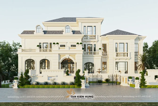 THIẾT KẾ KIẾN TRÚC TÂN CỔ ĐIỂN