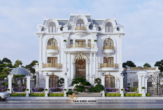 THIẾT KẾ KIẾN TRÚC TÂN CỔ ĐIỂN
