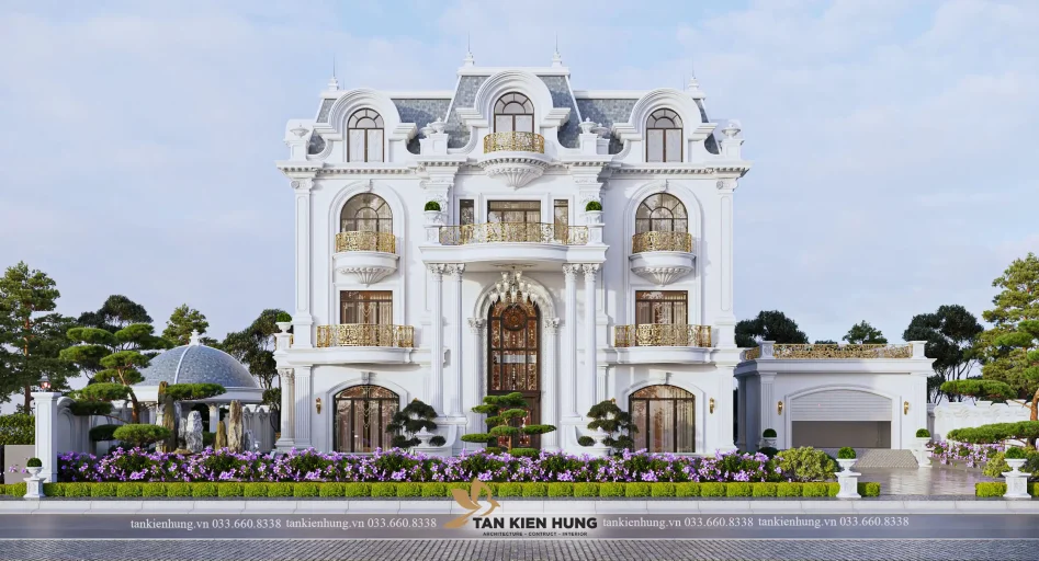 THIẾT KẾ KIẾN TRÚC TÂN CỔ ĐIỂN