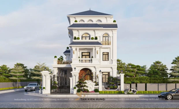 THIẾT KẾ KIẾN TRÚC TÂN CỔ ĐIỂN