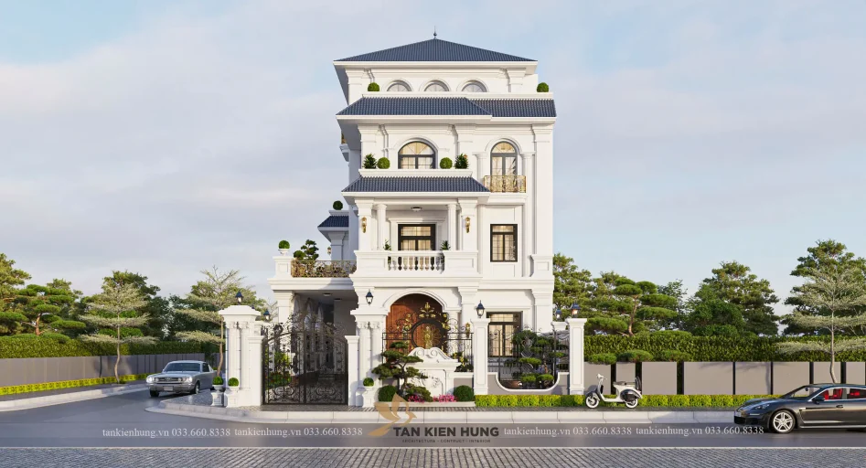 THIẾT KẾ KIẾN TRÚC TÂN CỔ ĐIỂN