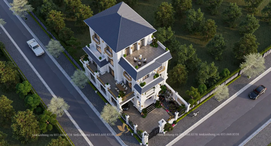 THIẾT KẾ KIẾN TRÚC TÂN CỔ ĐIỂN